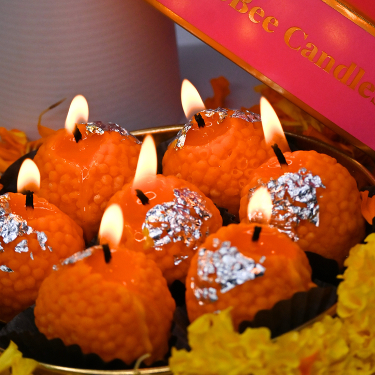 Laddoo Candle Gift Box of 6