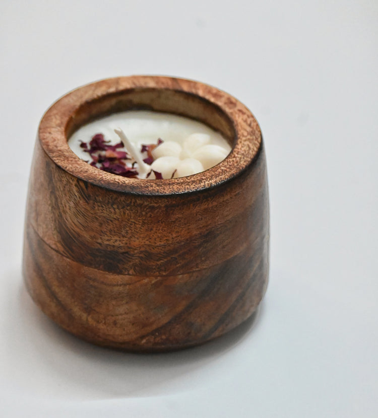 Round Wooden Jar