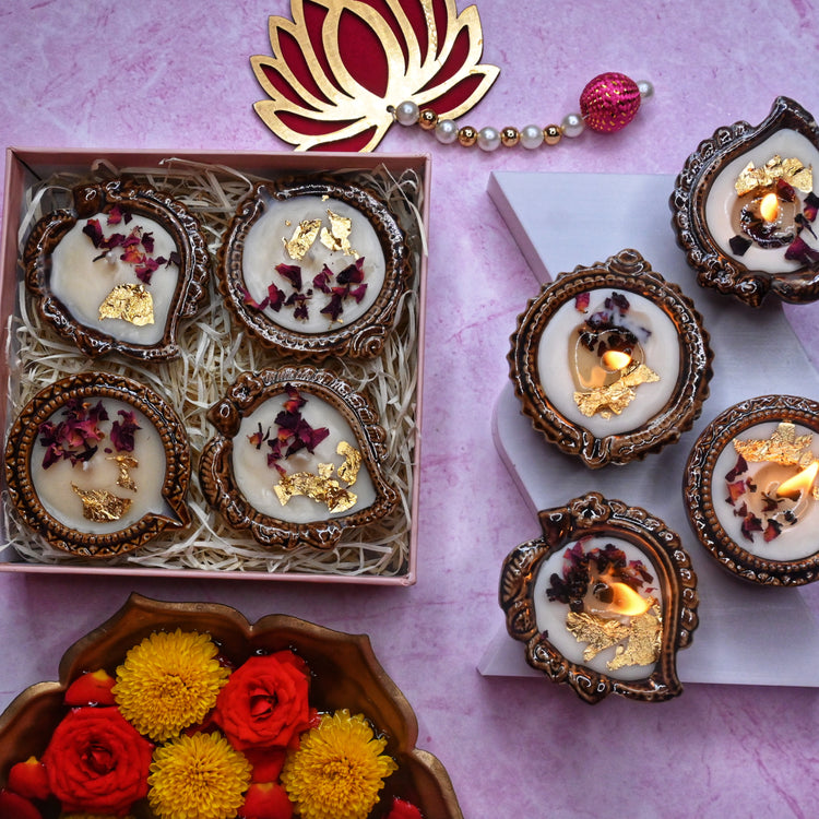 Ceramic Diya Hamper (Festive)